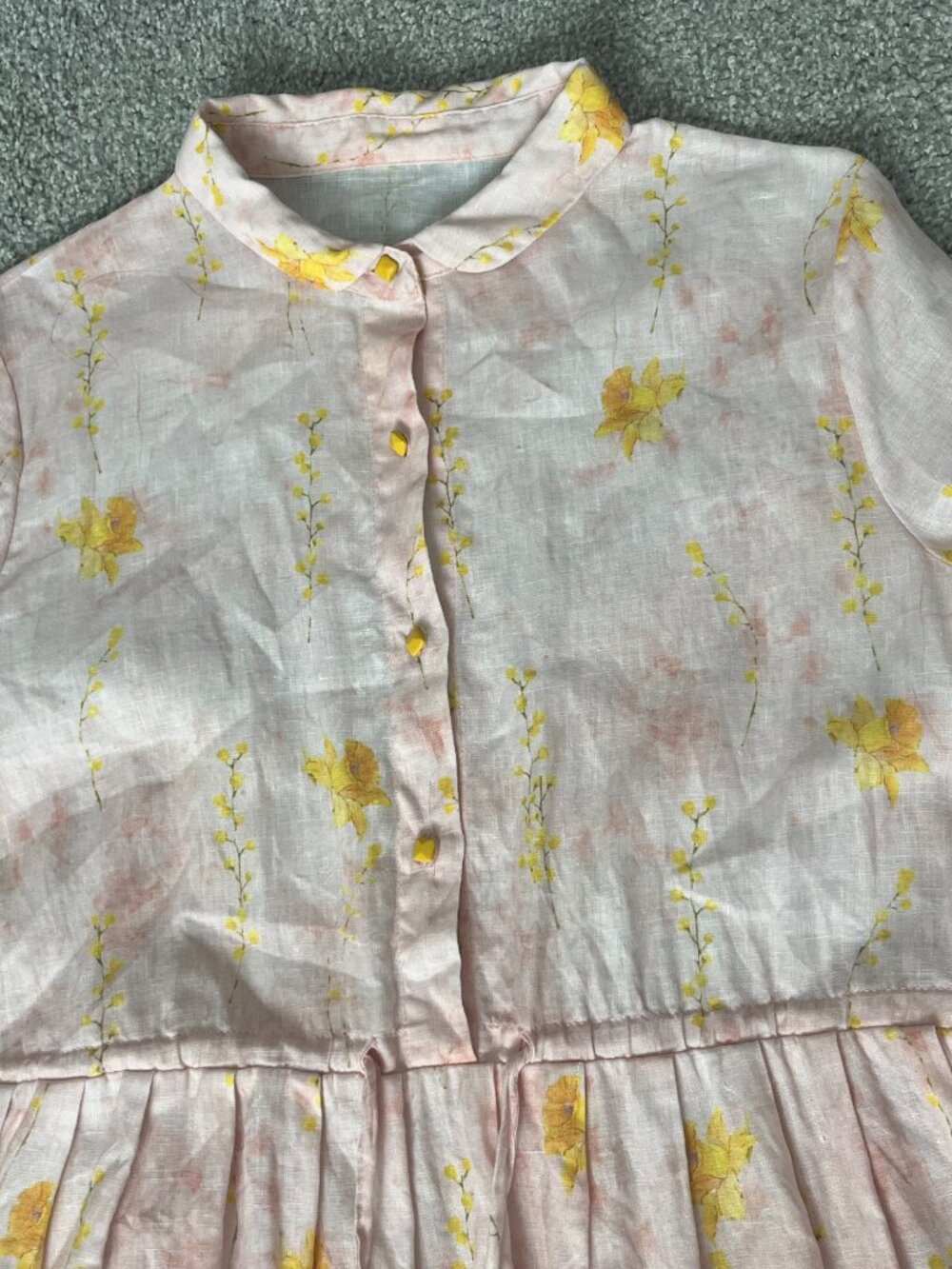 🌸 Floral Cotton Linen Maxi Dress - Picture 7 of 10